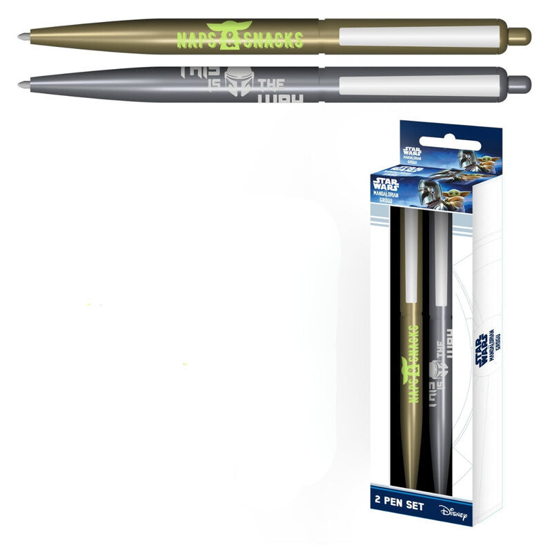 set 2 pens the mandalorian star wars