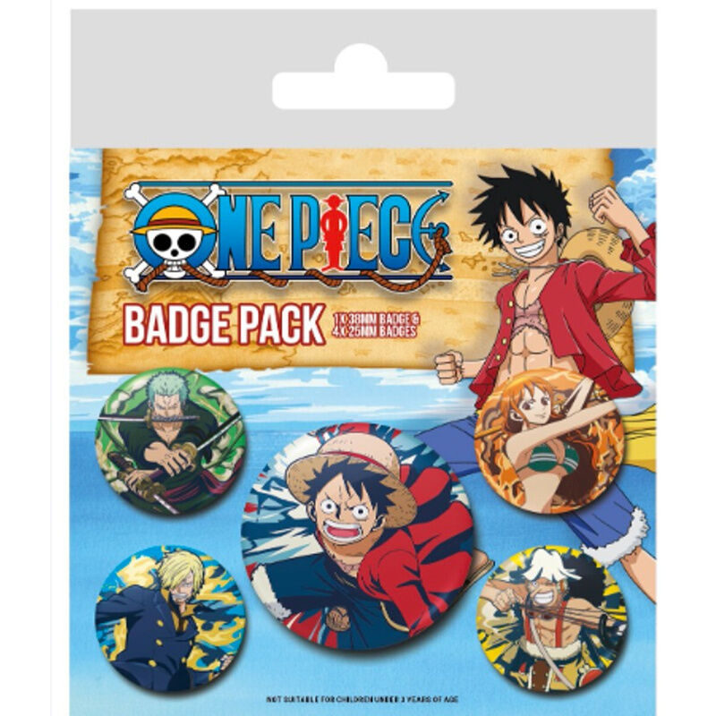set of 5 one piece pins