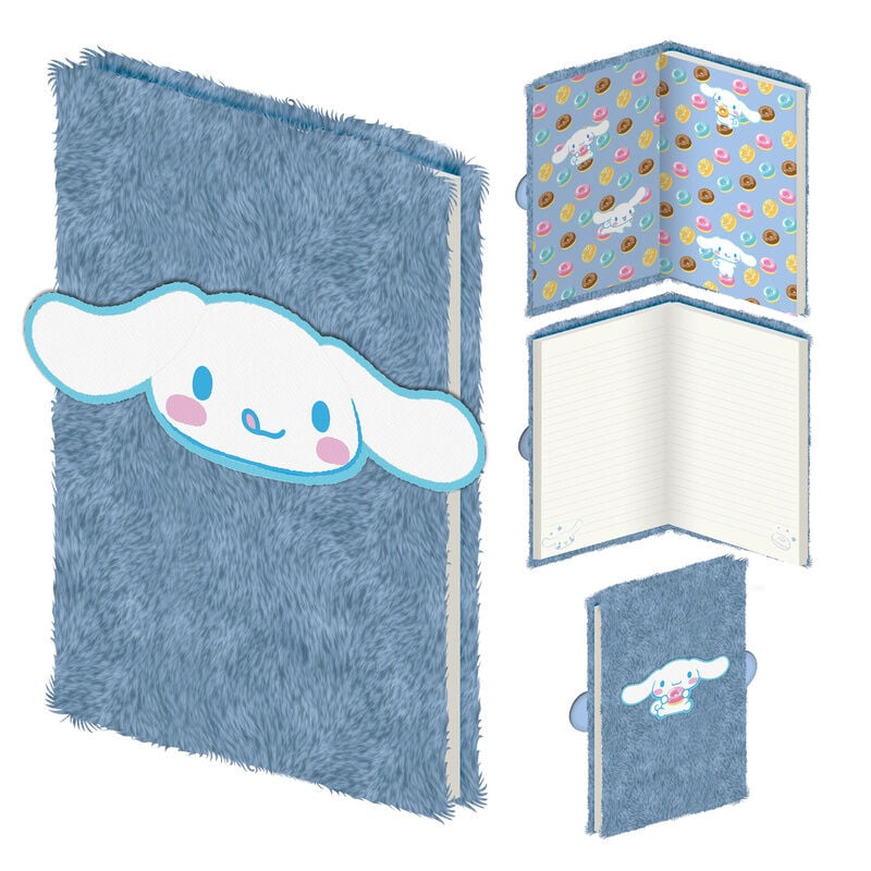 Plush notebook A5 Cinnamoroll Hello Kitty