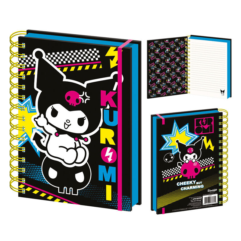 a5 punk vibes kuromi hello kitty notebook