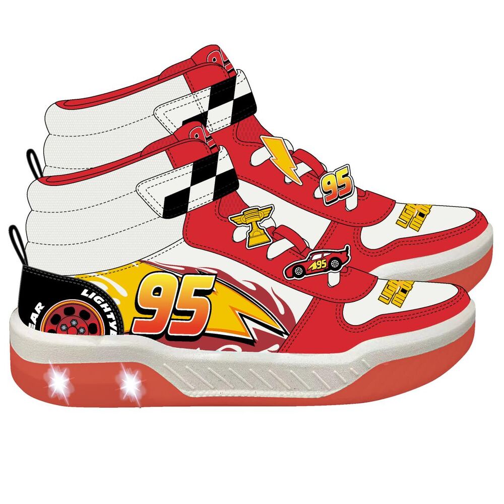 disney cars sports shoes with lights