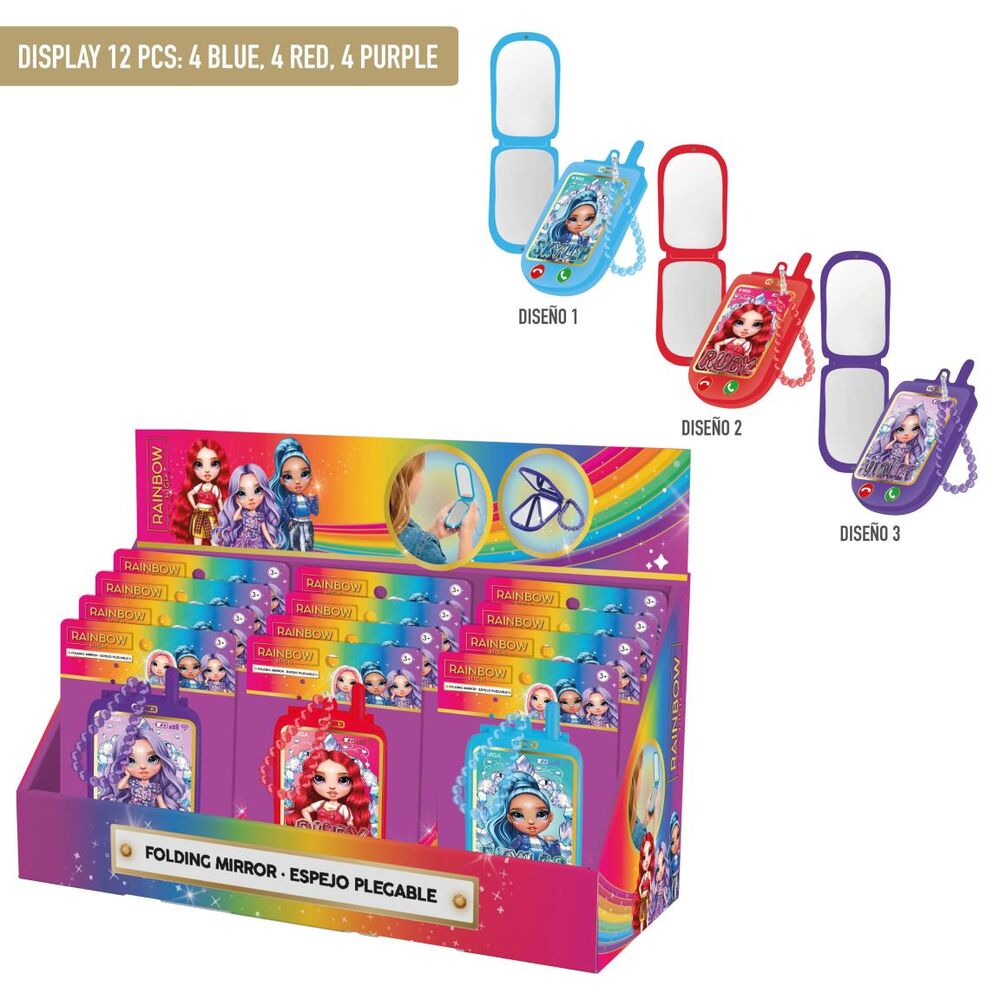 littles rainbow high doll mirror