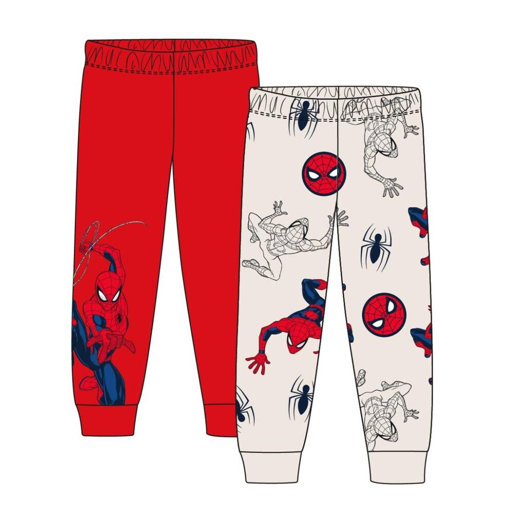 set of 2 spiderman marvel pants assorted