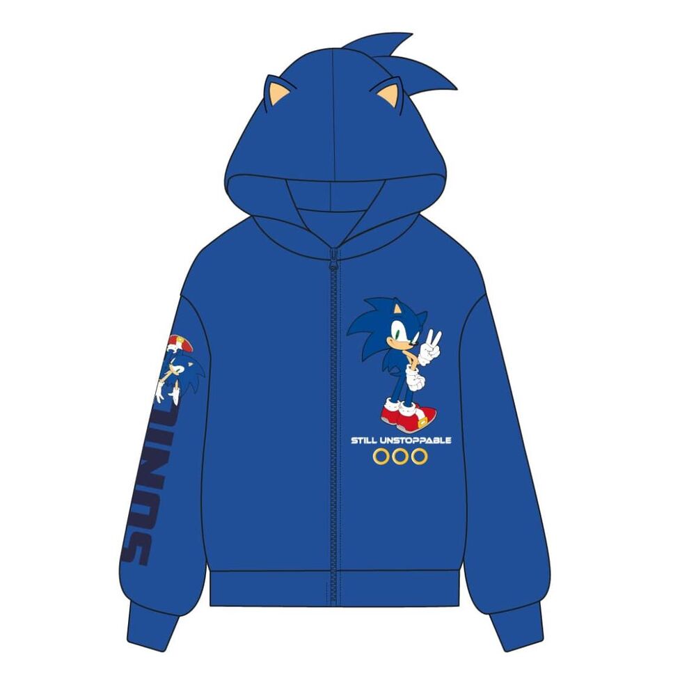 sonic the hedgehog zip up hoodie