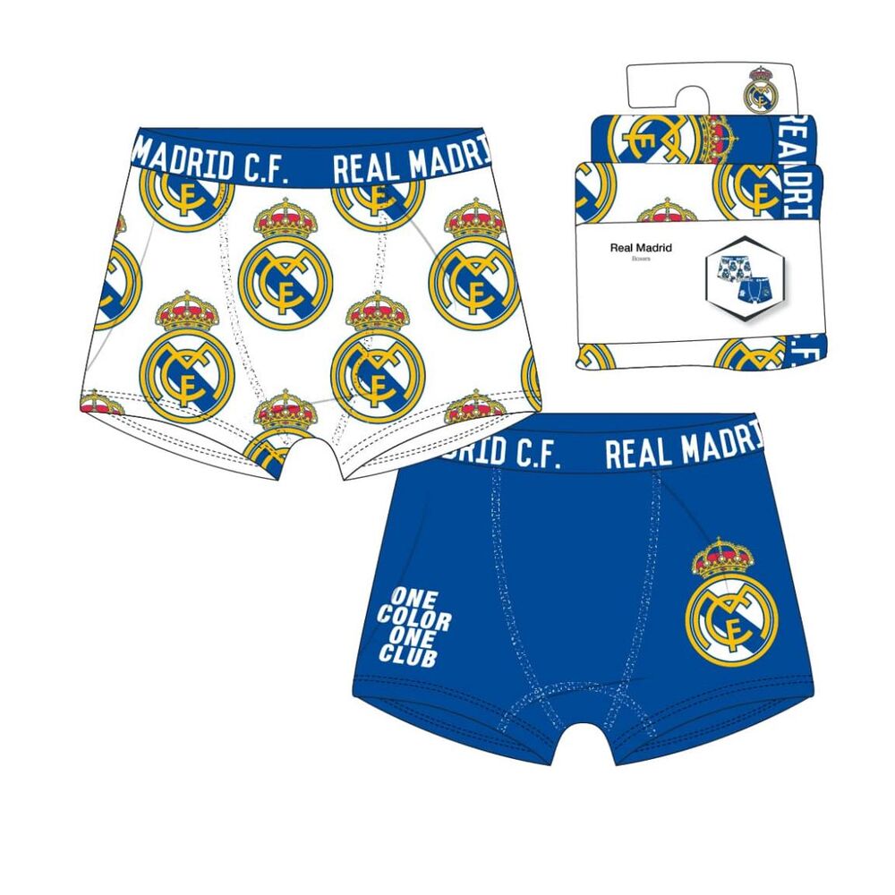 set of 2 real madrid boxers  assorted