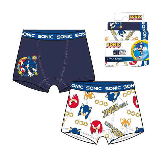 set 2 assorted sonic the hedgehog boxers