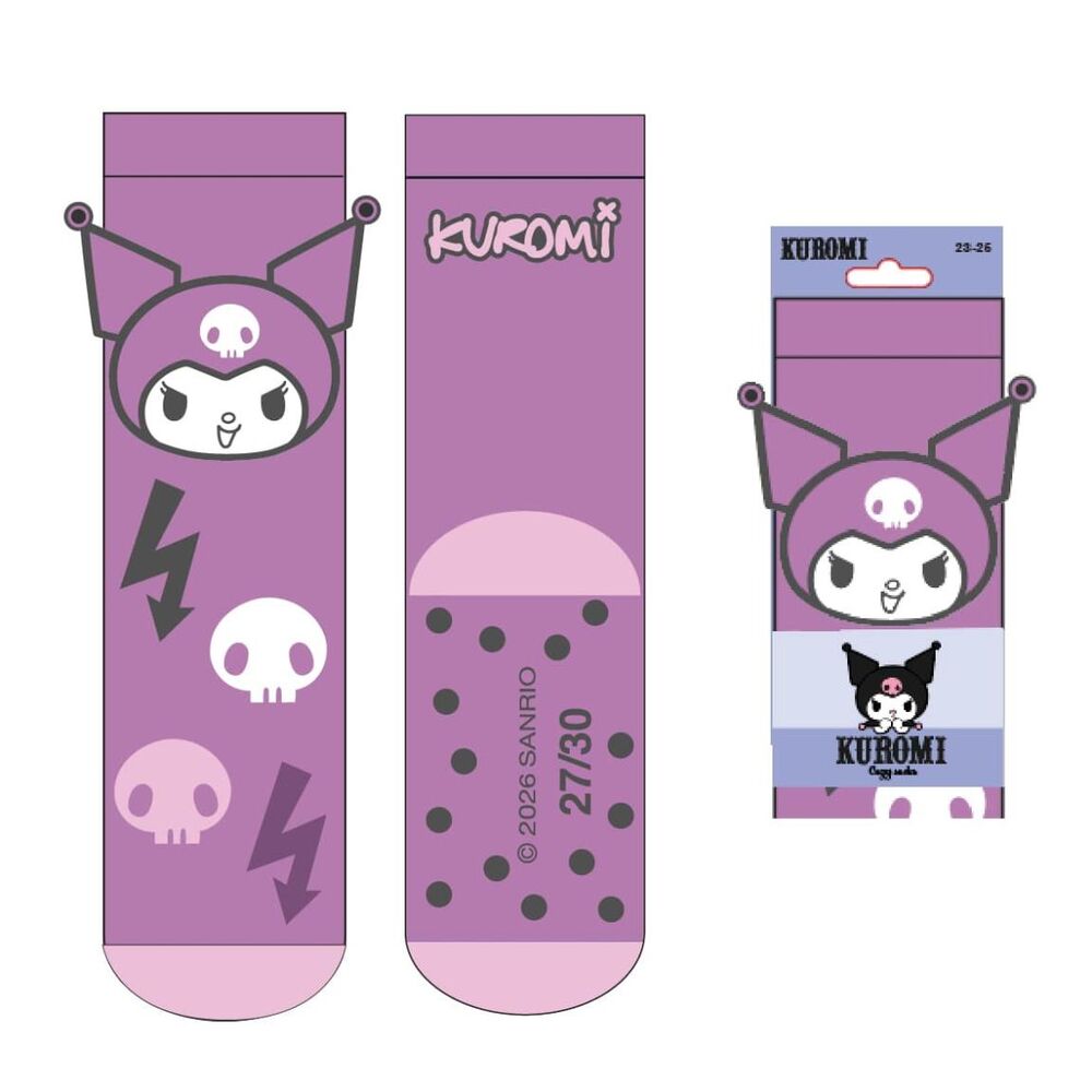 Calcetines antideslizantes Kuromi Hello Kitty