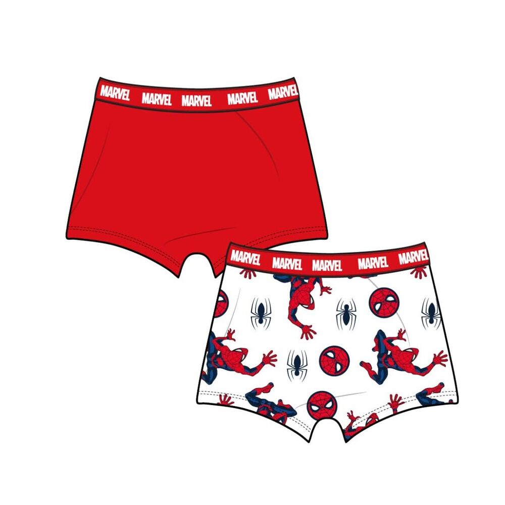 Set 2 boxer shorts Spiderman Marvel assorted
