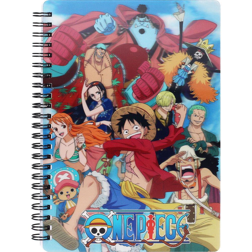 one piece 3d group notebook