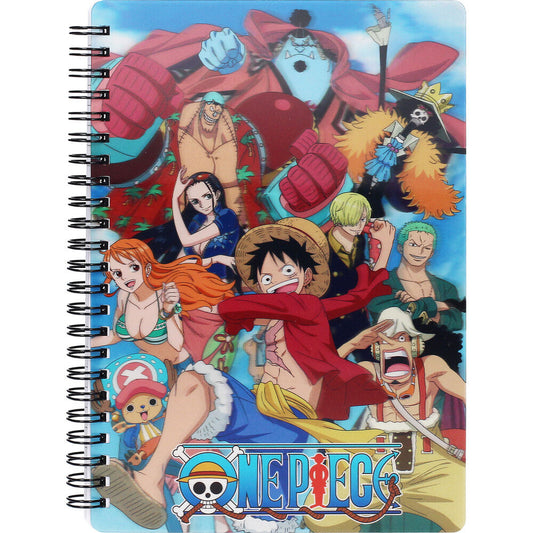 one piece 3d group notebook