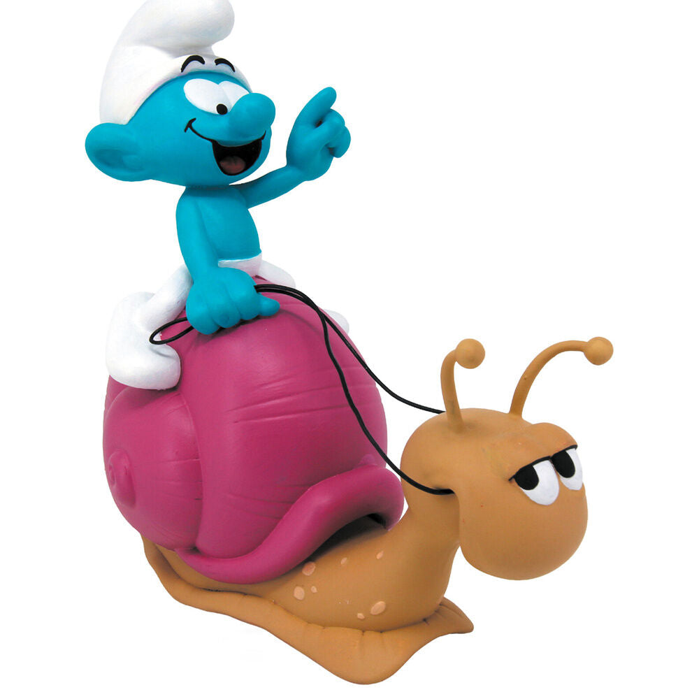 smurf snail piggy bank figurine the smurfs 19cm