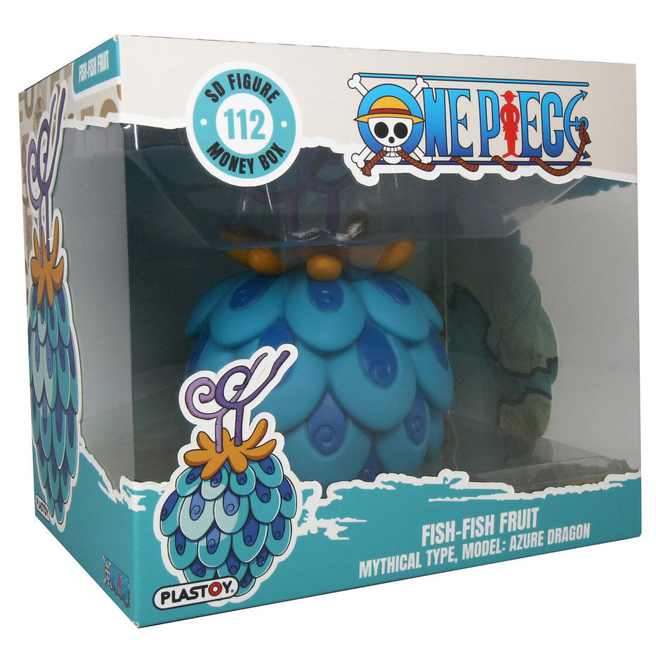 One Piece Fish Fruit Piggy Bank Figure 14cm