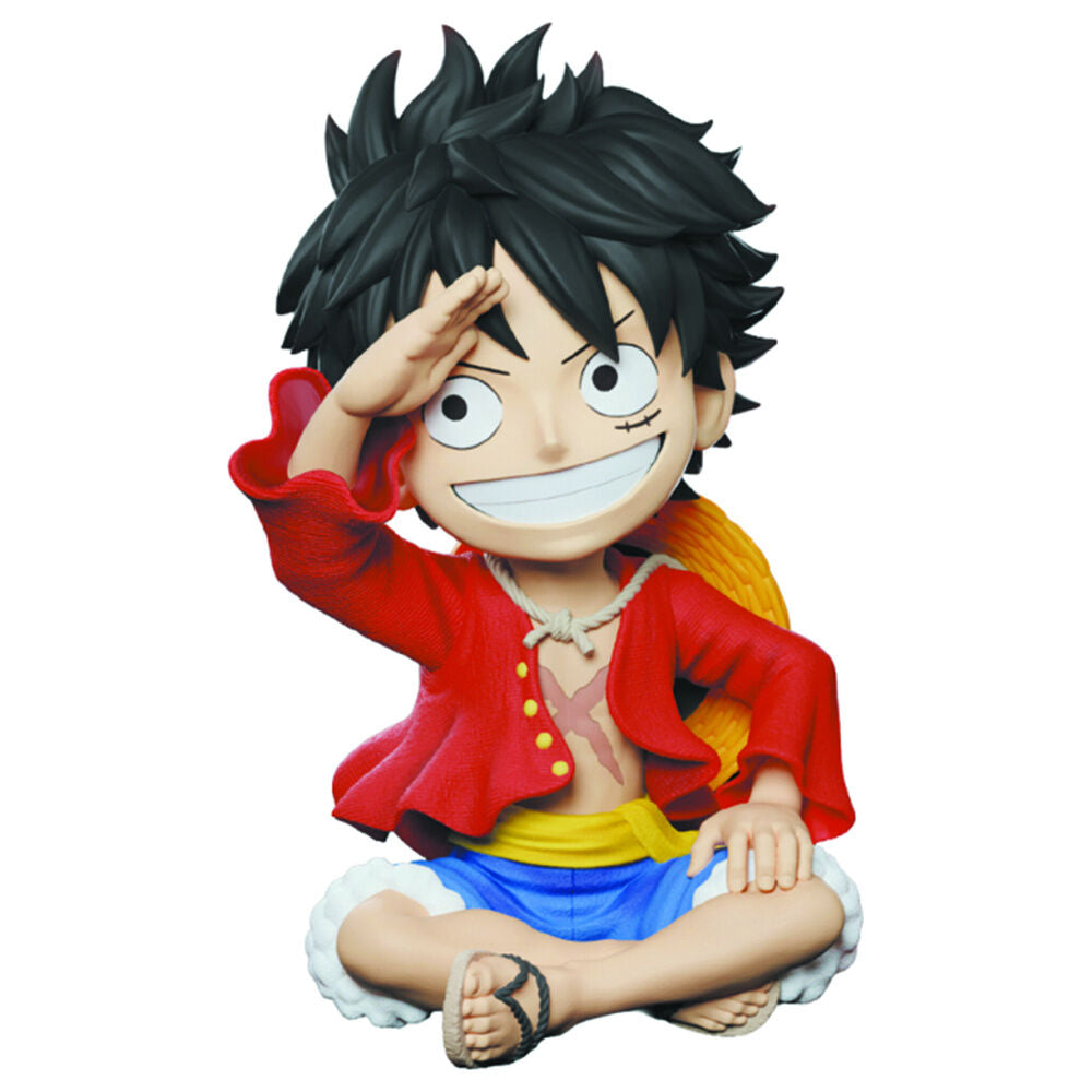 monkey d luffy one piece piggy bank figure 15cm