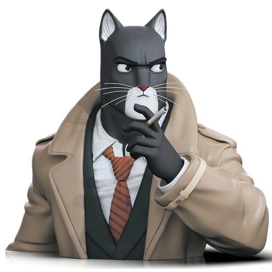 blacksad piggy bank figurine 15cm