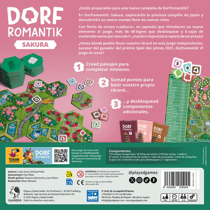 Dorfromantik Sakura board game (Spanish)