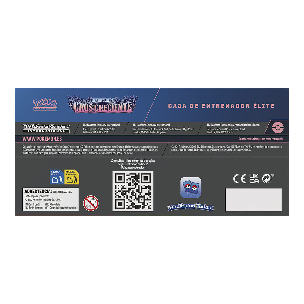 Elite Trainerkartenset: Rising Chaos Mega Evolution Pokémon (Spanisch)