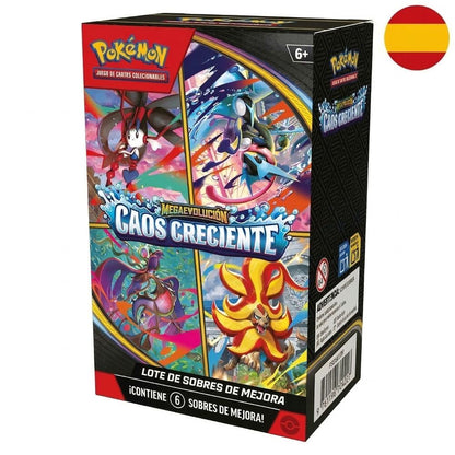 booster bundle cards crescent chaos mega evolution pokemon spanish
