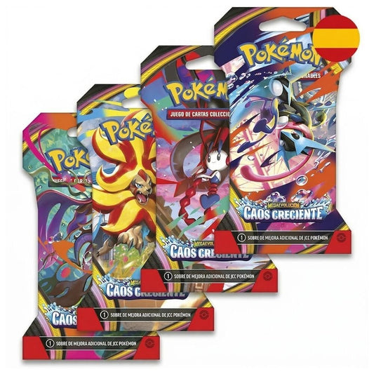 About cards: Chaos Rising Mega Evolution Pokemon (Spanish)