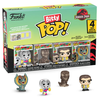 blister 4 figures bitty pop jurassic park mr dna