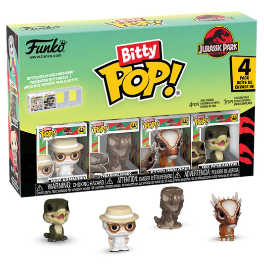 blister 4 bitty pop jurassic park raptor figures