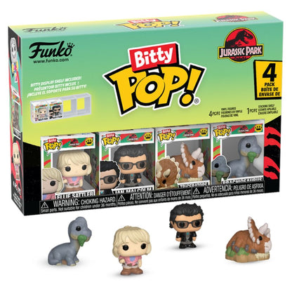 blister 4 bitty pop jurassic park triceratops figures