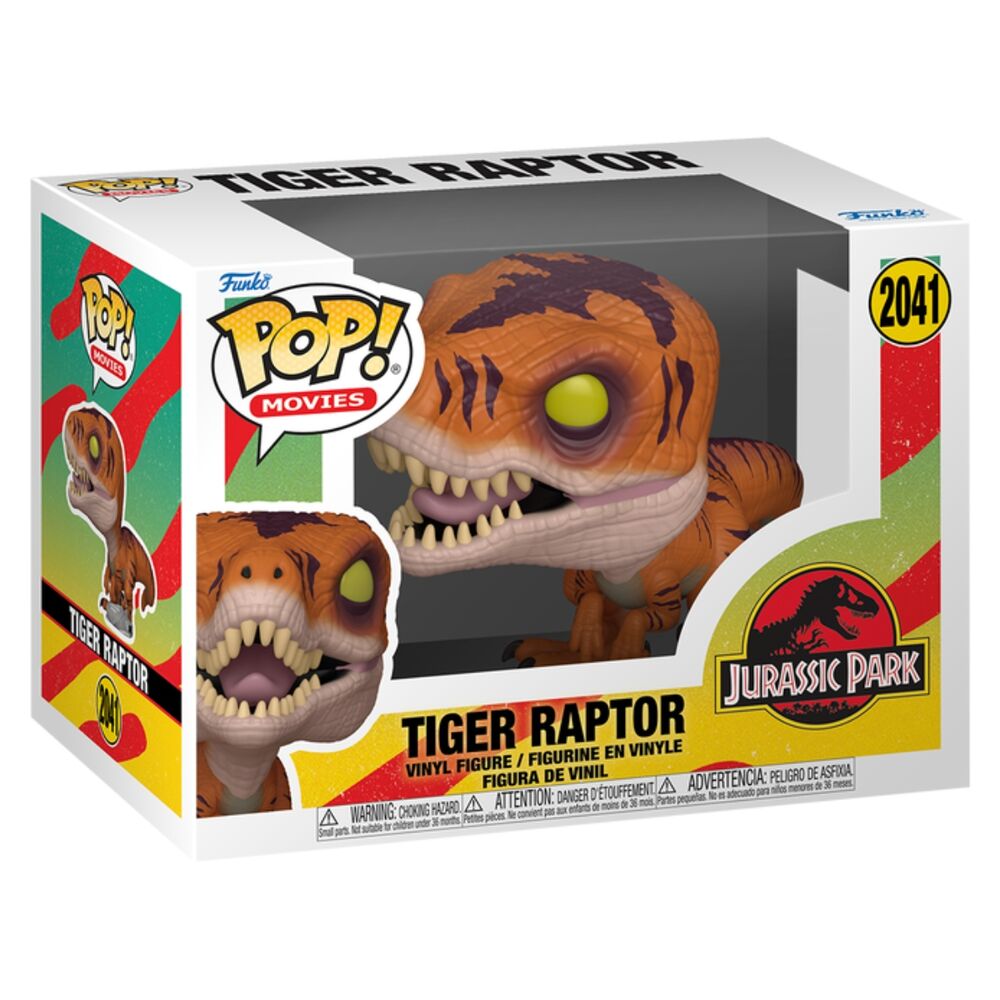 jurassic park tiger raptor pop figure