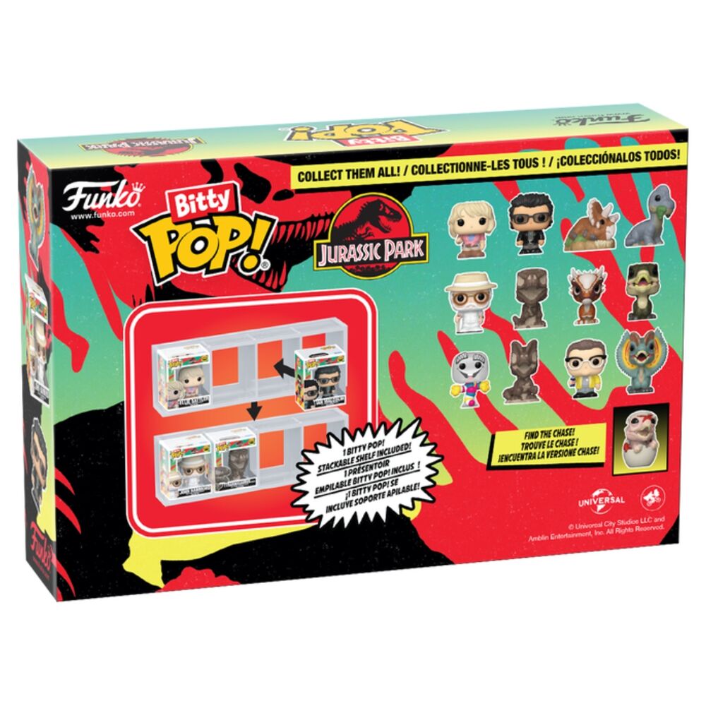 Blister 4 Bitty POP Jurassic Park Triceratops figures