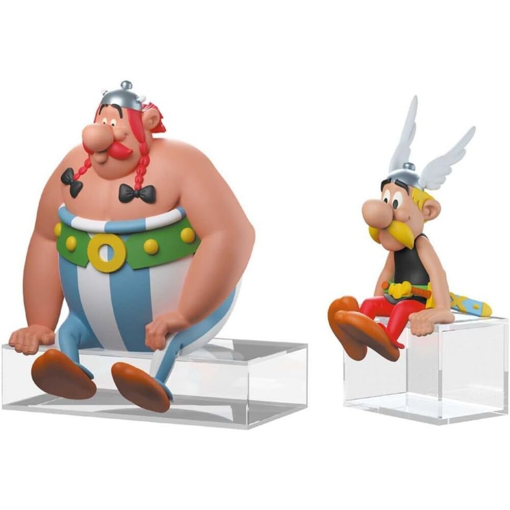 set of 2 asterix and obelix figures 12cm