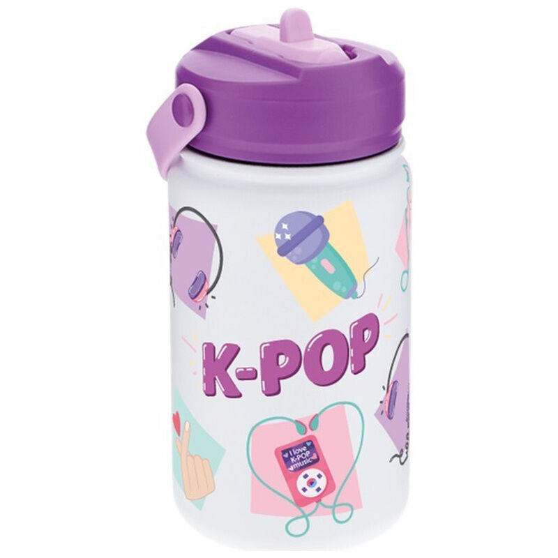ice purple k pop thermal bottle 330ml