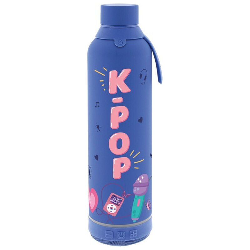 mazarine k pop 600ml thermal bottle with speaker