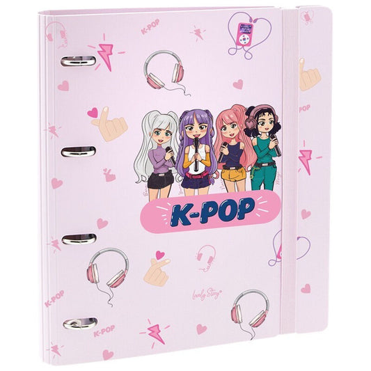 pink k pop folder