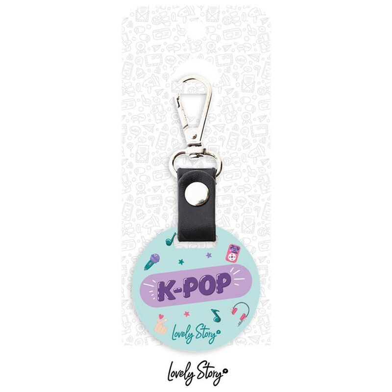 mint k pop keychain
