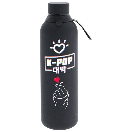 black k pop thermal bottle 750ml