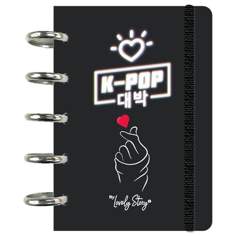 A6 Black KPop Notebook