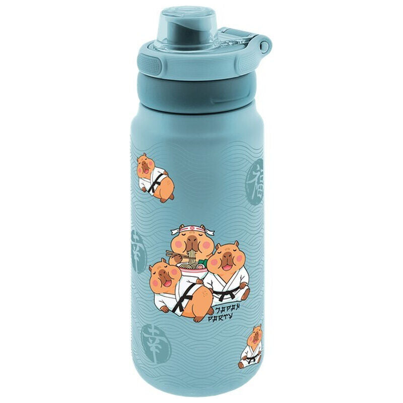 foodie capybara thermal sports bottle 750ml