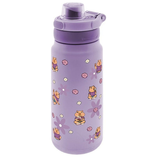 flower capybara thermal sport bottle 750ml