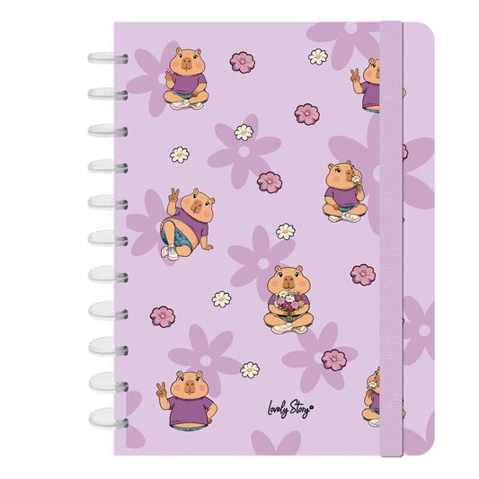 a4 notebook flower capybara