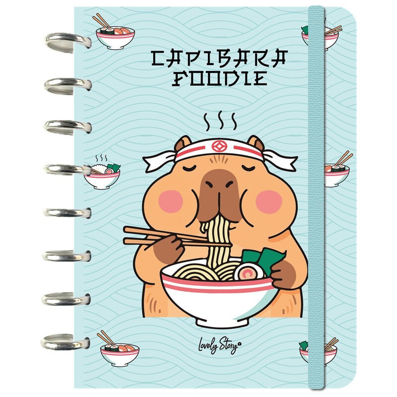 a5 foodie capybara notebook