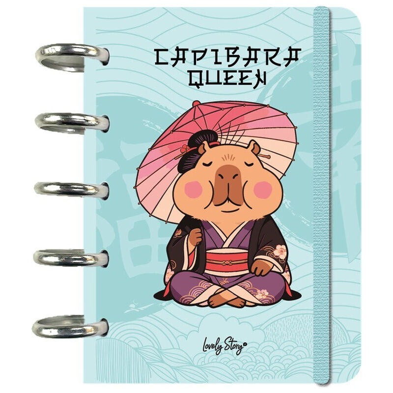 a6 notebook queen capybara
