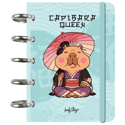 a6 notebook queen capybara