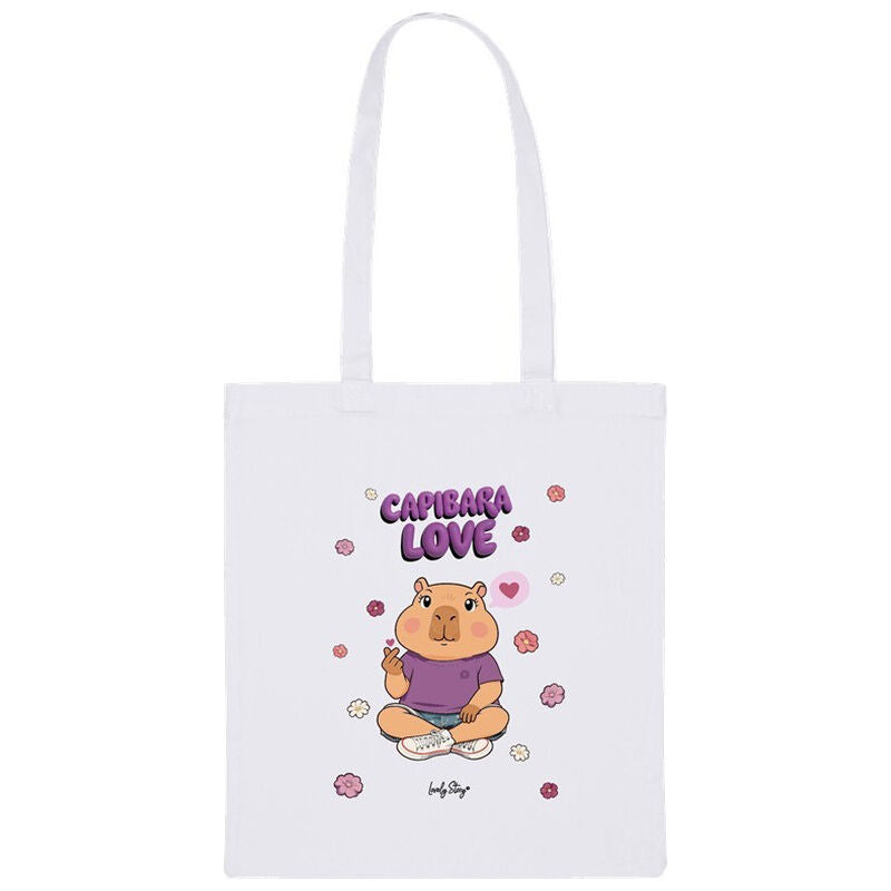 ice capybara fabric bag