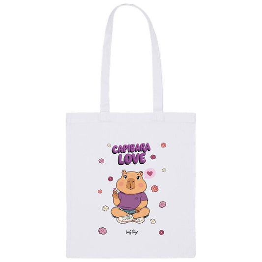 ice capybara fabric bag