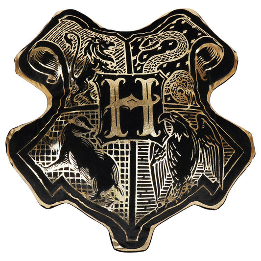 hogwarts crest harry potter velvet cushion