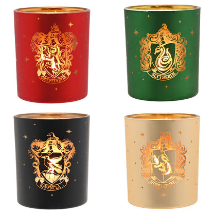 set of 4 harry potter hogwarts houses candle holders