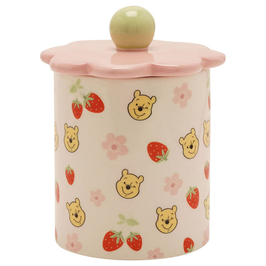 disney winnie the pooh flowers storage jar
