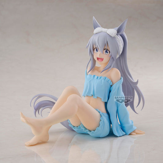 Statuetta Tamamo Cross Relax time Umamusume Cenerentola Grigio 13cm