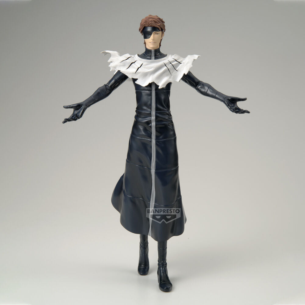 Statuetta di Aizen Sosuke Grandista di Bleach alta 28 cm