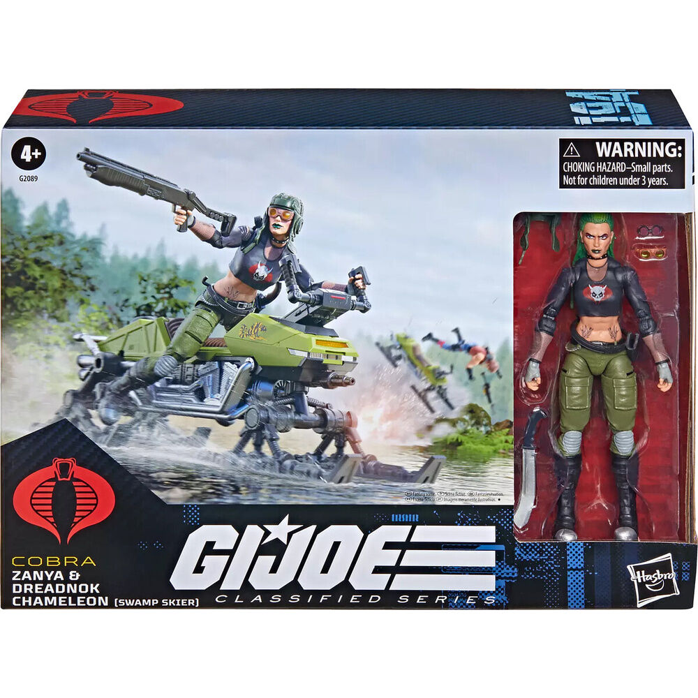zanya and dreadnok chameleon classified series cobra gi figure joe 15cm