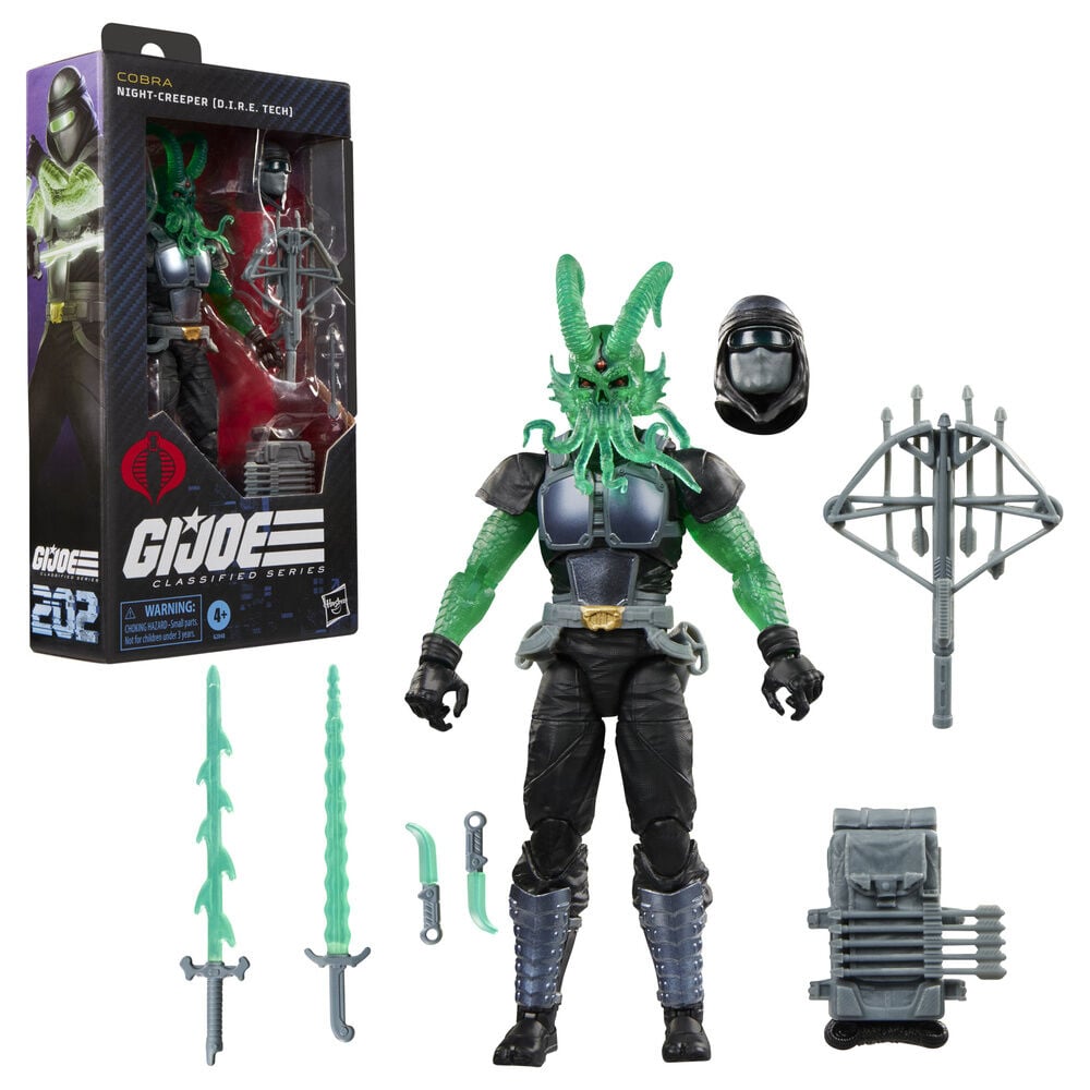 Action figure Night Creeper della serie D I R E Tech Classified Cobra G I Joe 15 cm