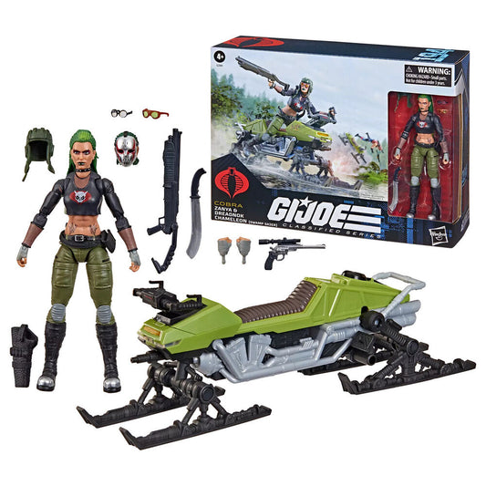 Figura de acción de Zanya y Dreadnok Chameleon de la serie Classified Cobra G.I. Joe de 15 cm